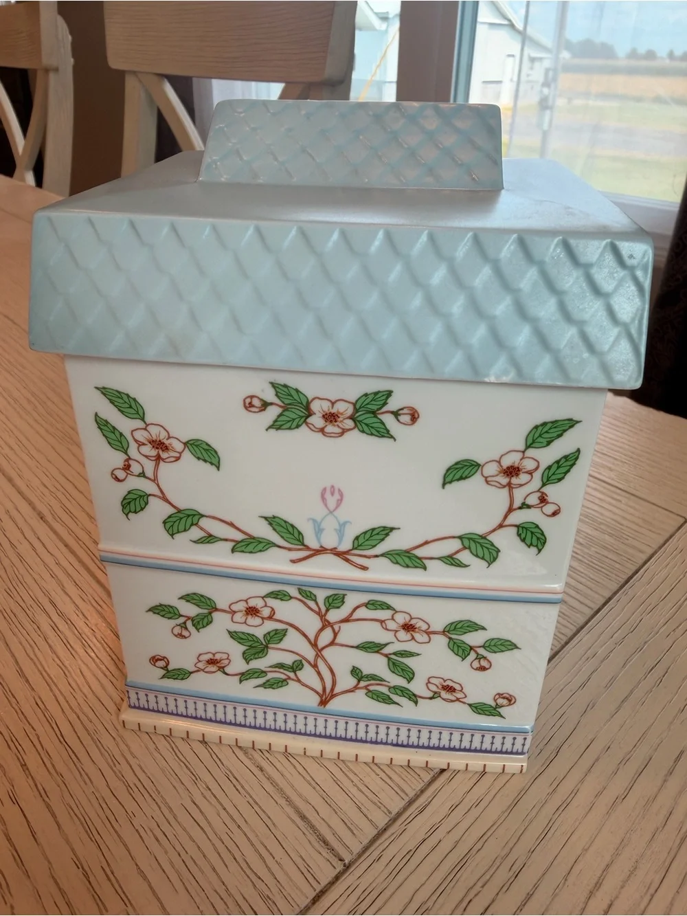 Lenox Village Tea Canister